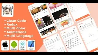 Recipe - Food Recipe App | Cooking | Recipe Learning React Native iOS/Android App