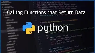 Calling Functions that Return Data in Python