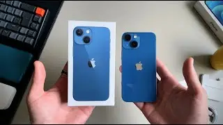 iPhone 13 Mini Unboxing (Blue) in 2023