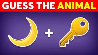 Guess the ANIMAL by Emoji? 🐶 Monkey Quiz