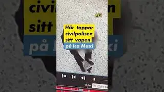 Polisen tappar sin glock på Ica