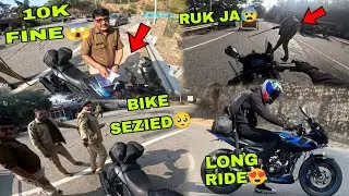 Uttrakhand Police Sezied My bike 😭|| number plate Kahan Hai Iski 😰 || long ride ⚡🚀