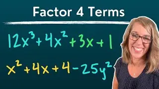 Factor By Grouping with 4 Terms | Plus Shortcut for Factoring 4 Terms