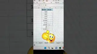 Convert Binary Numbers Into Octal Numbers 🔥 | Excel Number Conversion Trick ‼️ 