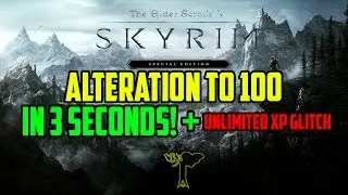 Skyrim Special Editon: How to get Alteration to 100 in minutes! Unlimited xp glitch and unlimited