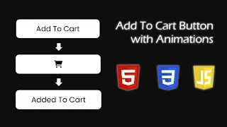 Make an Add To Cart Button with HTML CSS & JavaScript