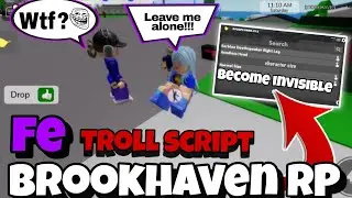 [FE] Trolling Script Gui BROOKHAVEN | become INVISIBLE | Roblox for Mobile & IOS