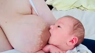 Breastfeeding Baby Jasper in The Morning