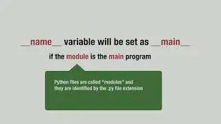 Python: The special variable __name__