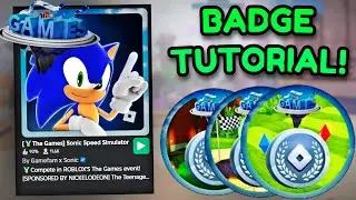 SONIC SPEED SIMULATOR: THE GAMES BADGE TUTORIAL!😱