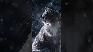 Snowy Cat Photoshoot ❄️📸🐱 