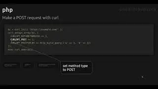 Make a POST request with curl