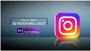 how to make 3d rotating logo animation in after effects tutorial no third party plugin ||  2022