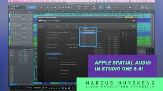 Built in Apple Spatial Audio Support in Studio One 6.6