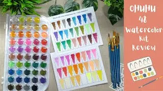 OHUHU 48 Watercolor Kit Review  |  NOT sponsored