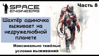#8. Одинокий шахтёр-профи пытается выжить на недружелюбной планете. Свалка Scrapyard Space Engineers