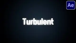 Turbulent Displace Text Effect For Tiktok Edits - After Effects Tutorial