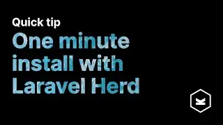 One minute installation with Laravel Herd