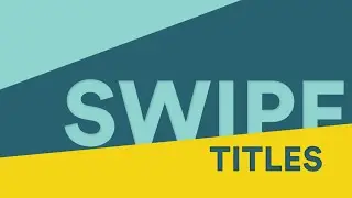 Free Swipe Titles - FCPX Templates