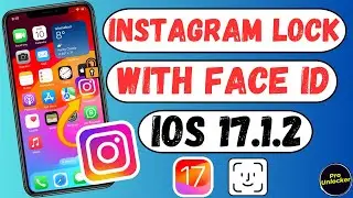 How To Lock Instagram With Face Id On iPhone In iOS 17.1.2 | Use Lock On Instagram |Instagram Locked