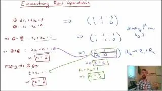 Using Elementary Row Operations to Solve Systems of Linear Equations