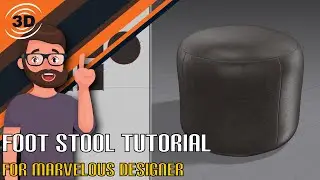 Marvelous Designer Foot Stool Tutorial