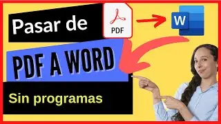 DESCUBRE como PASAR DE PDF A WORD Sin INSTALAR PROGRAMAS