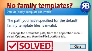 Revit Snippet: How to find missing family templates