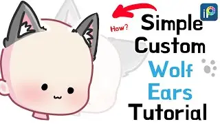 How I Draw CUSTOM Wolf Ears :3 - Gacha - IbisPaint