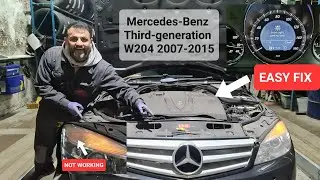 how to change front parking lamp on Mercedes C Class W204 
