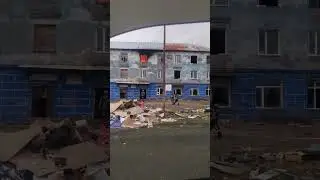В Петропавловске-Камчатском снова горело заброшенное здание