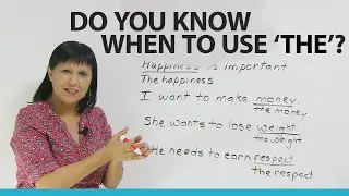 Grammar: Using THE with common and abstract nouns