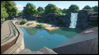 🦦Giant Otter habitat | Bergenia zoo | Planet Zoo | speedbuild🌳