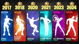 ALL FORTNITE BATTLE PASS DANCES & EMOTES  | Chapter 1 - Chapter 5 Season 4