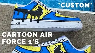 Custom CARTOON Air Force 1's 🎨