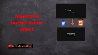 Awesome  css  button hover effect ||css hover effects || lets do coding