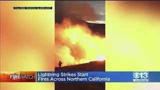 Lightning Starts Fires In Northern California Sunday