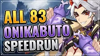 ALL 83 Onikabuto Locations EFFICIENT & FAST ROUTE Genshin Impact Arataki Itto Ascension Material