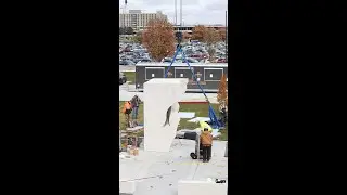 Jack Trice sculpture installed at Iowa State's football stadium #shorts