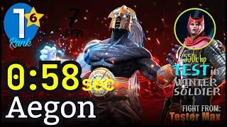 58 sec! AEGON 6* Rank1 [Synergy: Angela, W.Magneto, no-boost] ver.7 