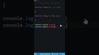 JavaScript Interview Trick: Function Length Explained! #JS #Shorts