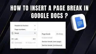 How to Insert a Page Break in Google Docs (step by step 2024)