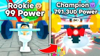 I Became The STRONGEST Toilet in Titan Training Simulator! (Roblox)