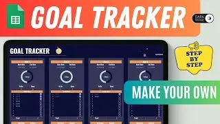 Track Your Goals with a Custom Dark Theme in Google Sheets – Full Tutorial (Easy for Beginners!)