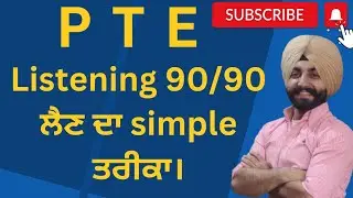 PTE listening How to get 90 scores ( Gurwinder Sir )