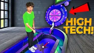 Epic High Tech Mini Golf Course! Let's Play It!