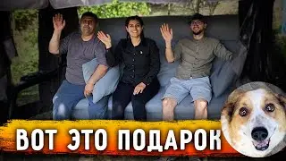 На участке стоит теперь приятный подарок.  Как мы ездили за ним в Краснодар. Боня разлизала рану.