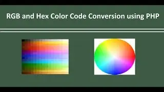 RGB and Hex Color Code Conversion using PHP