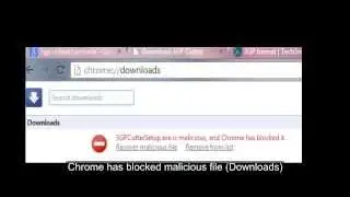 Chrome has blocked malicious file downloads