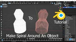 Create Spiral Around Object in blender